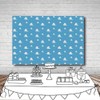 Fanghui 7x5FT Cartoon Kids Backdrop Blue Sky White Clouds Background