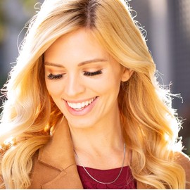 LIFETIME JEWELRY 1mm Box Chain Necklace for Women and Men 24k Real Gold Plated (20 inches, White Gold)