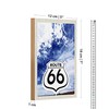 Route 66 Holzschild | Nostalgie | Retro-Stil | Wanddeko |