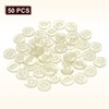 sourcing map 50pcs Sewing Button 11.5mm (0.45") 4 Holes Resin