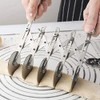 5 Wheel Pastry Cutter with Handle set of 2 Stainless