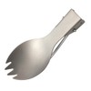 EUBEISAQI Folding Camping Spork,Lightweight Metal Portable Reusable Flatware Fork -