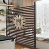 Metal Privacy Screen Freestanding Fence Panels with Stand Portable Divider