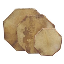 Terre Shaman drum 8-corners with goat skin, Frame Drum, handmade  16" 20" 24" 28" - Size: 16 inch