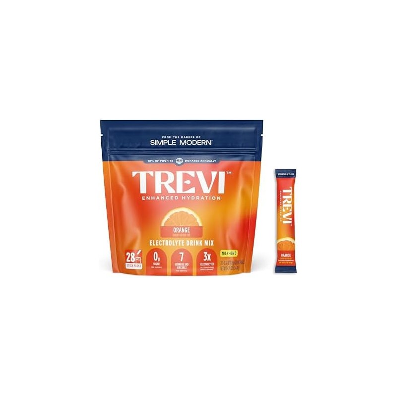 TREVI ™ Electrolitos sin azúcar - Sobres de bebida hidratante
