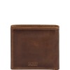 FRYE Men's Leather Logan Antique Pull Up Billfold, Cognac, One