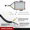 Nilight 25 Feet 4 Way Trailer Wire Extension Cable 14