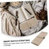 OHPHCALL Smart Watch Strap Storage Pouch Canvas Bag for Daily
