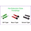 Autobahn88 Motorcycle Foot Peg (Rear - GP-Type with 40mm Extension)