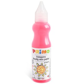 PRiMO Tempera Paint Bottle, 50ml, Fluorescent Pink, Non-Toxic, Ergonomic, For Young Artists