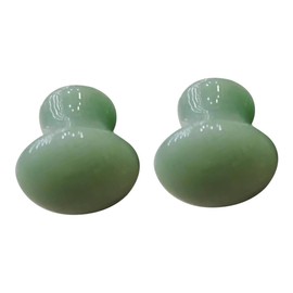 Baluue 2pcs Jade Massage Mushroom Scraping Stone for Green Massage Tool to Circulation and Soothe Soreness and Safe Design for Use