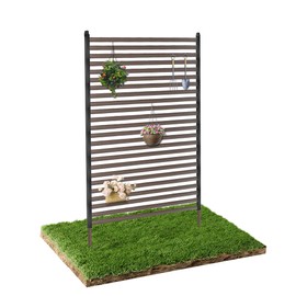 Carotex Outdoor Privacy Screens, 3FT X 5FT Decorative Privacy Fence Panels for Patio, Backyard and Garden(Brown)