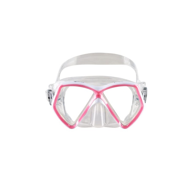 Mares Aquazone Pirate, Maske Kinder - Unisex, Pink/Weiß Trasparent