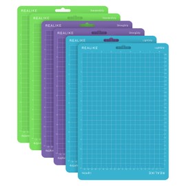REALIKE Cutting Mat for Cricut Joy Xtra 8.5”x12” (2 StandardGrip, 2 LightGrip, 2 StrongGrip 6 Mats), Variety Adhesive Cutting mats for Cricut Joy Xtra Accessories