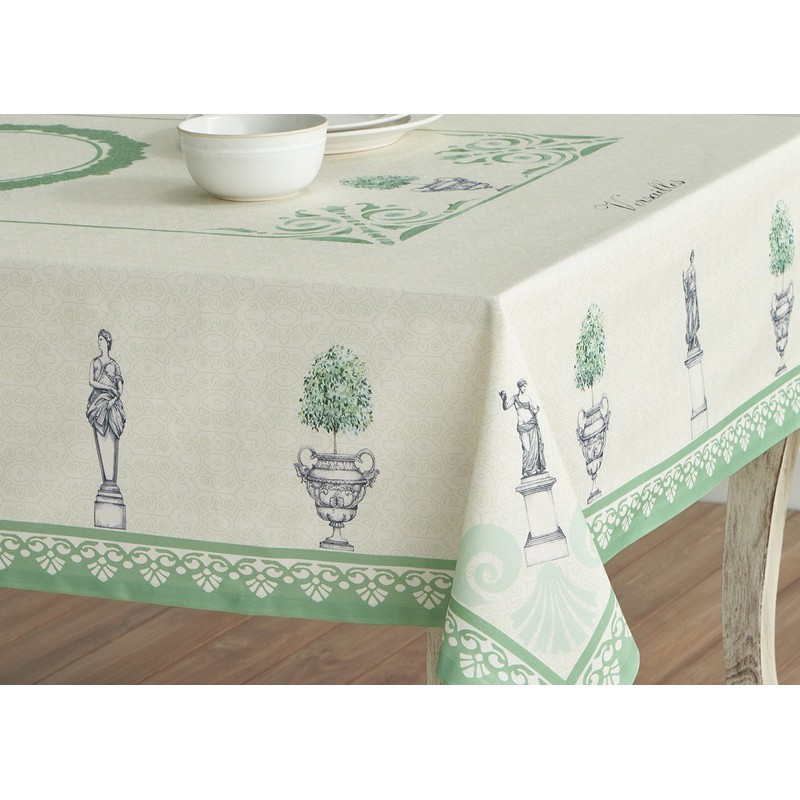 Maison d' Hermine 100% Cotton Easter Tablecloth 54"x54" Washable Square