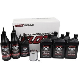 Klotz 20W/50 Synthetic Motor Oil Change Kit for Twin Cam 1999-2018 & Milwaukee-Eight 2017-2024 (5-Quart Premium Kit)