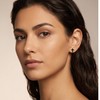 Reffeer Solid 925 Sterling Silver Cross Stud Earrings for Women