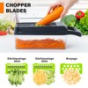 Etievort 16-in-1 Vegetable Cutter, Mandolin Slicer Dicer with 7 Interchangeable