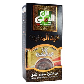 EL Yemeni With Cardamom & Extra Coffee Dark Roast Ground Beans Cafe Caffee Cofee Egyptian Arab Arabic Arabian Cup (Extra Cardamom Dark Roast) (1 Box = 7 oz / 200 gm)