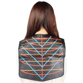 PERFEHAIR PERFEHAIR Salon Hair Cutting Collar Cape, Stylist Color Capes Guide Tools-Black