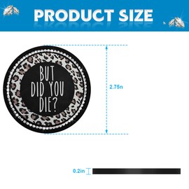 BELOMI 2PCS Bling Car Cup Holder Coaster, 2.75 Inch Waterproof Anti-Slip Anti-Scratch Insert Coaster, Reinestone Crystal Automotive Cup Mats for Women Men, Universal for SUV, Truck, RV（Style E）