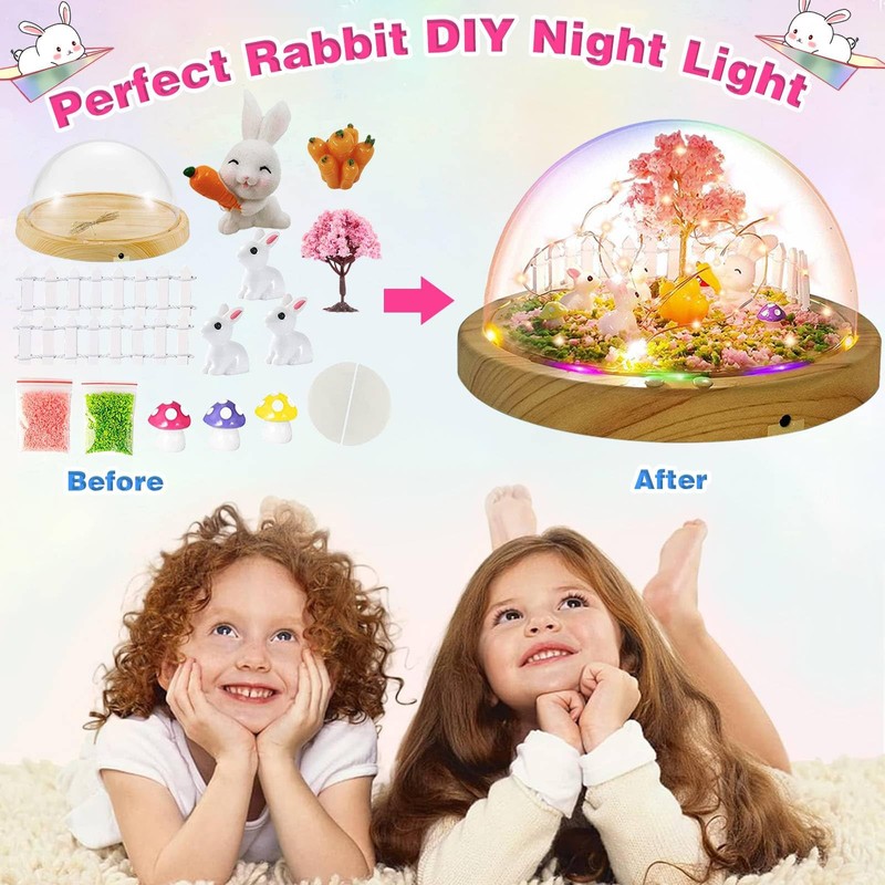 Make Your Own Night Light Bunny with Music, DIY Edition