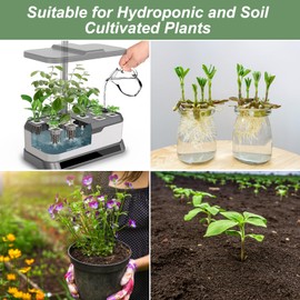 Tigvio 800ml Hydroponic Nutrients A&B for Aerogarden Plant Food Growth - Fertilizer for Indoor Hydroponics Garden & Growing Vegetables, Fruits, Flowers (800ml)