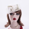 Lawliet Ladies Rhinestone Teardrop Fancy Wool Fascinator Cocktail Pillbox Cap