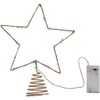 Ginger Ray Red 529 Christmas Tree Topper with Lights -