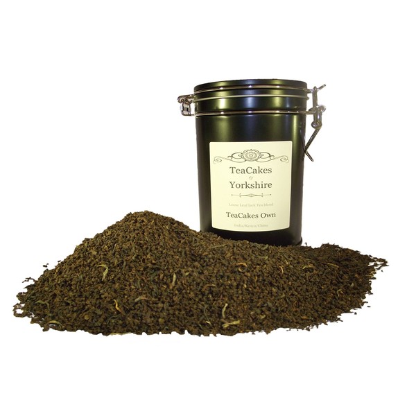 Black Loose Leaf Tea Caddy TeaCakes Own Blend 100g Airseal