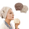 Towel Cap, Adult 2-Piece Set, Hair Turban, Towel, For Hairdresser