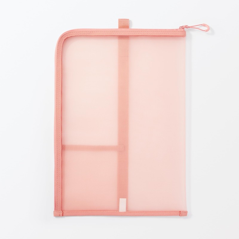 Muji 84444647 Nylon Mesh Vertical Document Case with Dividers for