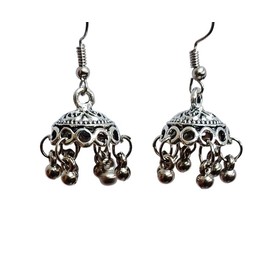 Handmade Indian Antique Chandbali Earrings Jhumki Jhumka Designer Collection Earrings For Women Wedding (Design 5)