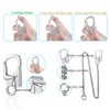 [Ahiller] Sturdy Wallet Chain, [Double Locking Carabiner, Stainless Steel Chain],