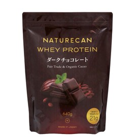 Naturecan ホエイプロテイン (プロテイン 21g)ダイエット/低糖質/低脂質 (640g 20食分 ダークチョコ味)