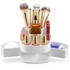 Masirs Small Rotating Makeup Organizer - Mini Yet Spacious Cosmetic
