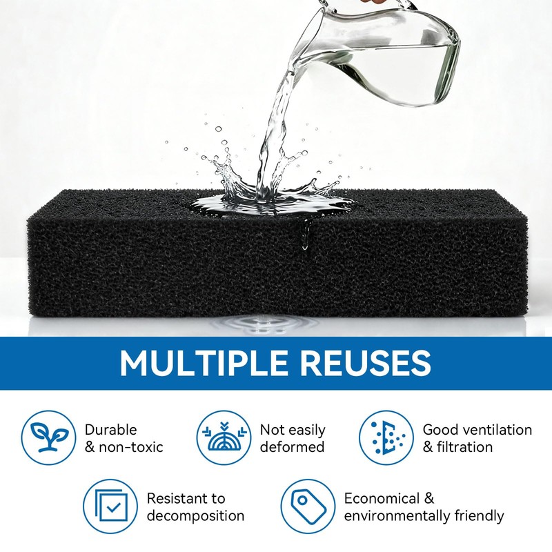 Aquarium Bio Sponge Fitler Media, Replacement Foam Insert Aquarium Filter