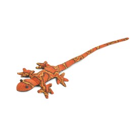 Collectible Wildlife Gifts Lizard Sand Toy Orange Thailand Paper Weight Bean Bag Cornhole 16" TH43 BB305