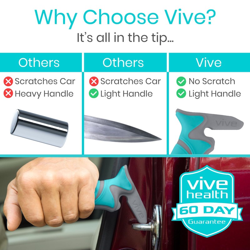 Vive Car Handle Assist for Elderly - Scratch Proof Latch