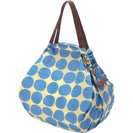 Marna S419C Shupatto Compact Bag, L, Dots, Instantly Foldable Eco Bag