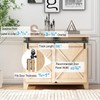 FLYVLIEG 4FT Mini Bypass Barn Door Hardware Kit for 2
