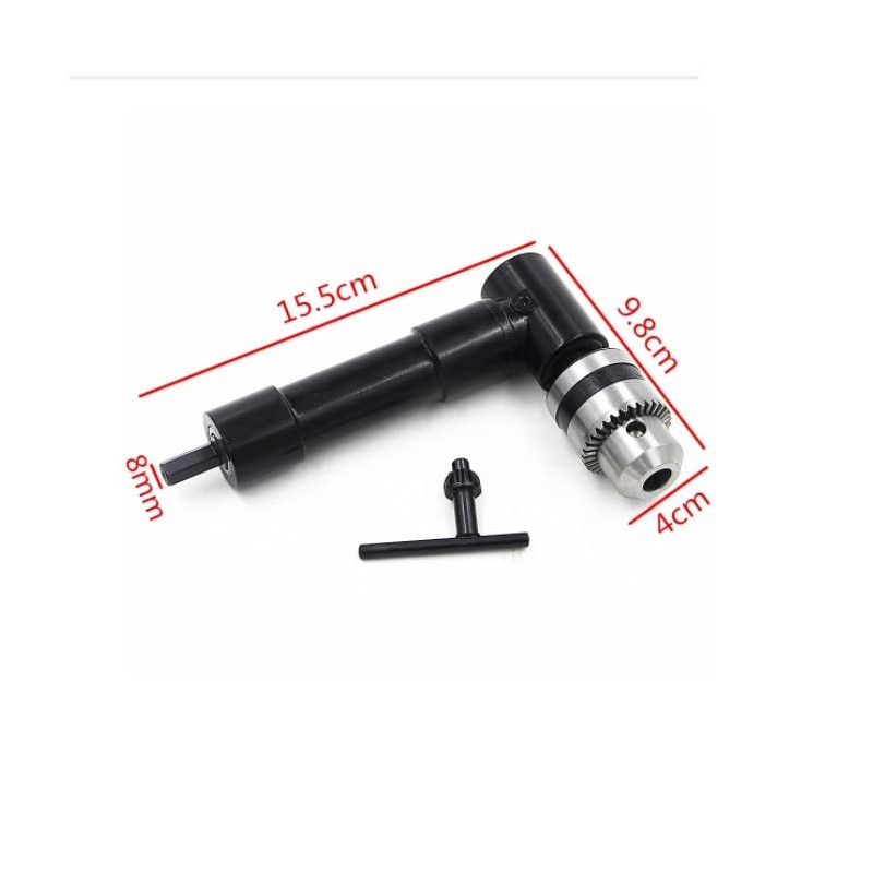 ZONADAH Metal Head Carbon Steel Right Angle Bend Extension Chuck