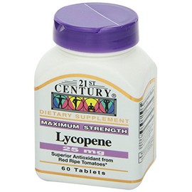 21st Century Lycopene 25mg, 60 Tablets Each (Pack of 4)