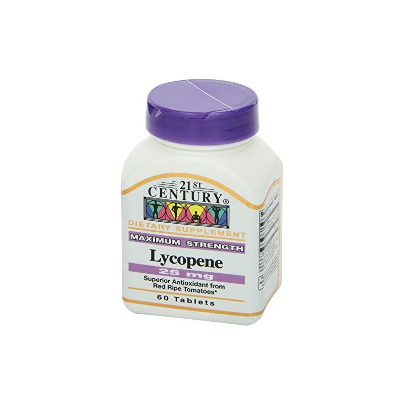 21st Century Lycopene 25mg, 60 Tablets Each (Pack of 4)
