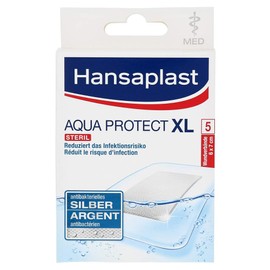 HANSAPLAST Med Aqua Protect XL Plasters 6 x 7 cm Pack of 5