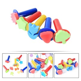 Heart Stamp 5pcs Painting Foam Painting Stamper Heart Flower Star Tree Shaped Drawing Brush Finger Paint Stamper for DIY Craft Sponge Paint for Painting