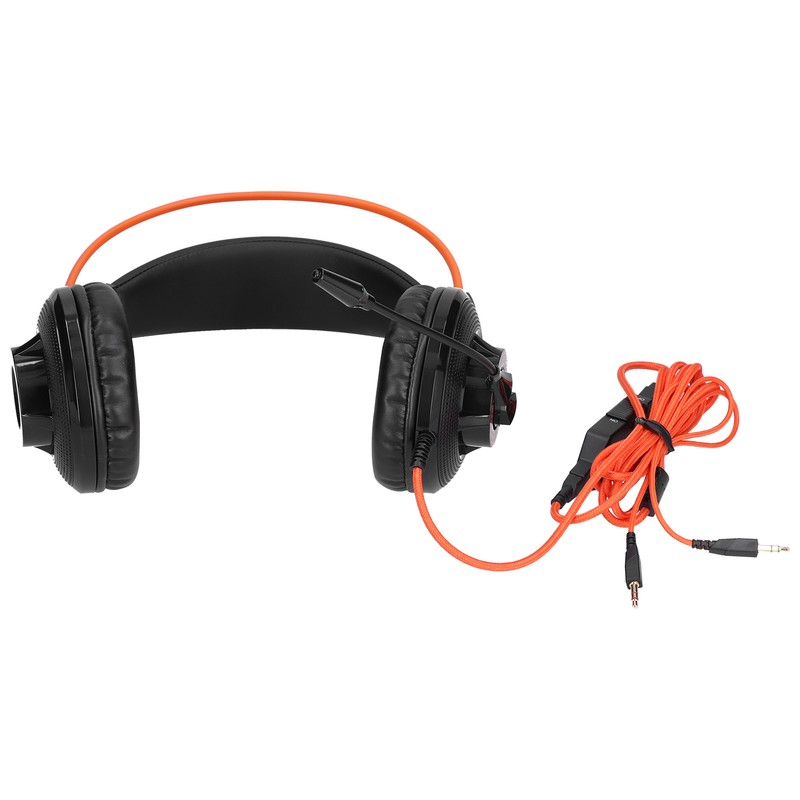 Gaming Headset Adjustable Lightweight Game Headphones with Microphone Volume Control