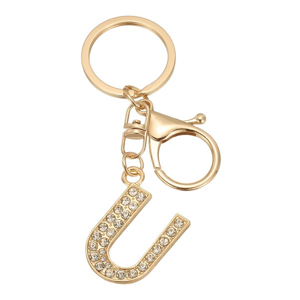 PATIKIL Initial Letter Key Chain, Letter A-Z Keychain Initials Keyring