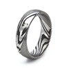 ZXSPGSS Damascus Steel Ring Meteorite patterns, Damascus steel, No Gemstone