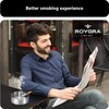 roygra Ashtray 2 Pack, Metal Ashtray - Black, Large Size